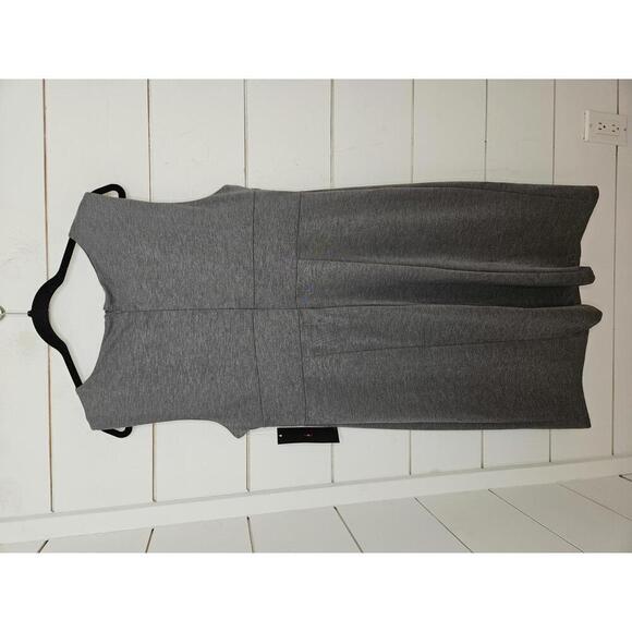 NWT F.L.P Faith Love & Passion XXL Grey sleeveless midi dress - Picture 2 of 3